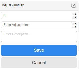 Adjust Quality pop-up.