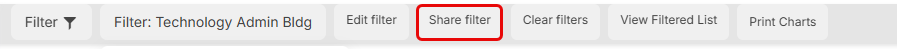 Share filter button. 